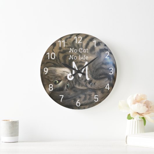 Geen Cat No Life Grote Klok (Huis)