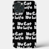 Geen Cat No Life Hoesje-Mate iPhone Case (Achterkant)