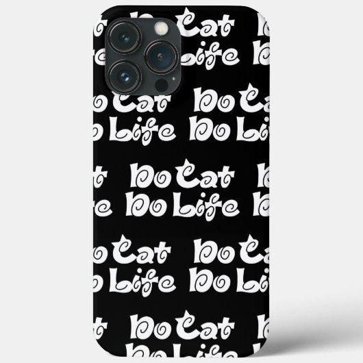 Geen Cat No Life Hoesje-Mate iPhone Case (Achterkant)