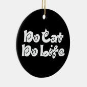 Geen Cat No Life Keramisch Ornament (Rechts)