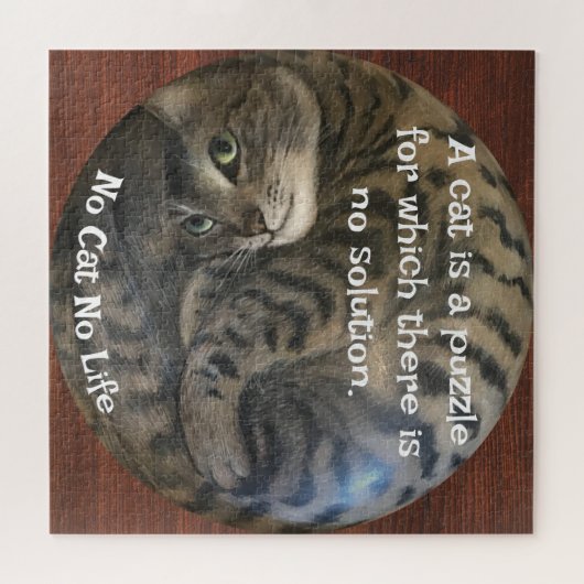 Geen Cat No Life Legpuzzel (Horizontaal)