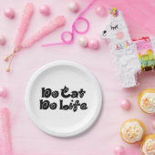 Geen Cat No Life Papieren Bordje (Feest)