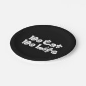 Geen Cat No Life Papieren Bordje (Gekanteld)