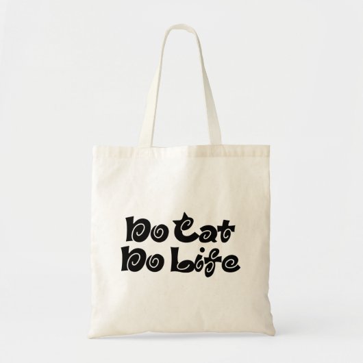 Geen Cat No Life Tote Bag (Voorkant)