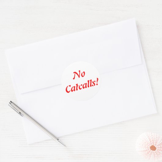 Geen Catcalls Stickers (Envelop)