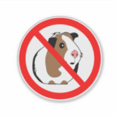 Geen cavia sticker (Voorkant)