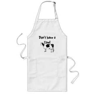 Geen caw Vegan/vegetariër Apron! Lang Schort
