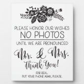 Geen celtelefoon Foto's Weddenschappen Fotoplaat (Voorkant)