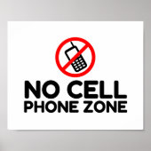 Geen celtelefoonzone poster (Voorkant)