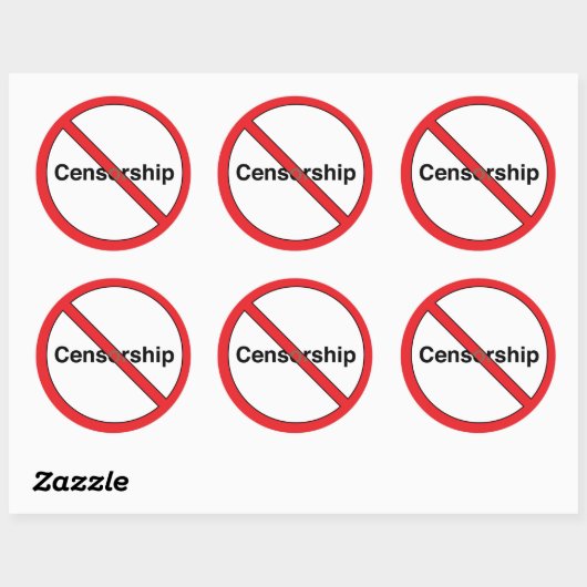 Geen Censorship Sticker (Vel)