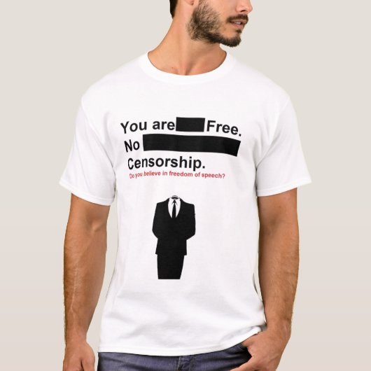 geen censuur t-shirt (Voorkant)