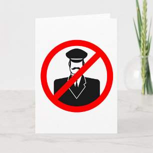 Geen Chauffeur Toegestaan Symbool Grappige Waarsch Kaart