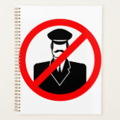 Geen Chauffeur Toegestaan Symbool Grappige Waarsch Planner (Voorkant)