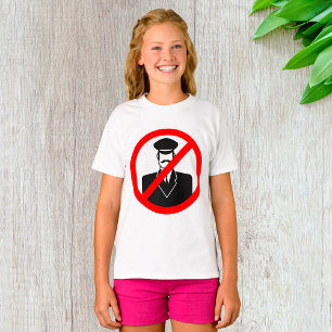Geen Chauffeur Toegestaan Symbool Grappige Waarsch T-shirt