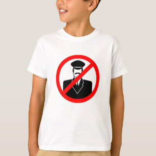 Geen Chauffeur Toegestaan Symbool Grappige Waarsch T-shirt