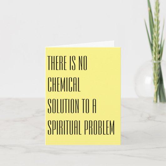 Geen chemische oplossing - Note-Kaart Bedankkaart (Voorkant)