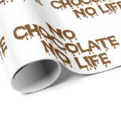 GEEN CHOCOLAAT GEEN LEVEN CADEAUPAPIER (Rol Hoek)