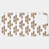 GEEN CHOCOLAAT GEEN LEVEN Case-Mate iPhone CASE (Achterkant (horizontaal))