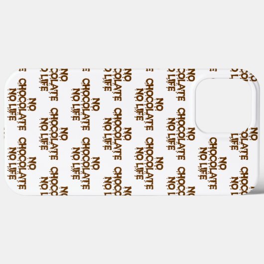 GEEN CHOCOLAAT GEEN LEVEN Case-Mate iPhone CASE (Achterkant (horizontaal))