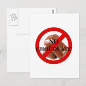 Geen chocolade briefkaart (Voorkant / Achterkant)