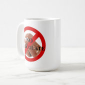 Geen chocolade koffiemok (Voorkant links)