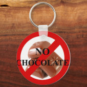 Geen chocolade sleutelhanger (Voorkant)
