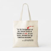 Geen Christelijke natie Tote Bag (Achterkant)