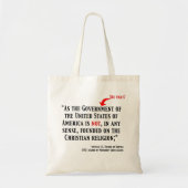 Geen Christelijke natie Tote Bag (Voorkant)
