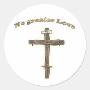 Geen Christelijke producten met meer liefde 2 Ronde Sticker