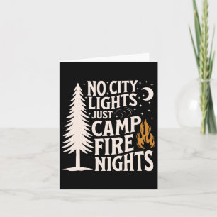 Geen City Lights Gewoon kampvuur nachten Camping M Kaart