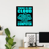 Geen Cloud Computer IT Tech Software Programmer Ge Poster (Thuiskantoor)