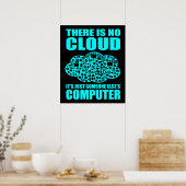 Geen Cloud Computer IT Tech Software Programmer Ge Poster (Keuken)