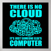 Geen Cloud Computer IT Tech Software Programmer Ge Poster (Voorkant)