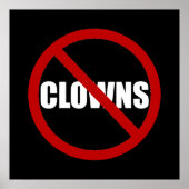 Geen Clowns Poster (Voorkant)