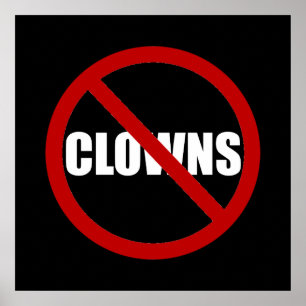Geen Clowns Poster