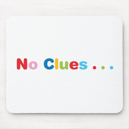 Geen clusters muismat (Voorkant)