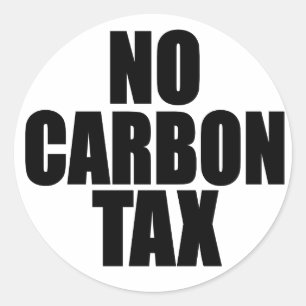 Geen CO2-belasting Ronde Sticker