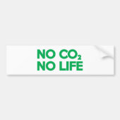 GEEN CO2 GEEN LEVEN BUMPERSTICKER (Voorkant)