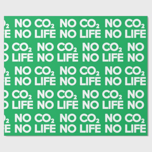 GEEN CO2 GEEN LEVEN CADEAUPAPIER (Vlak)