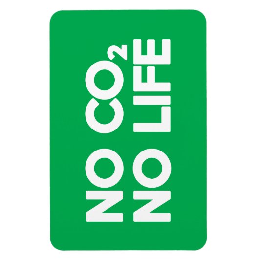 GEEN CO2 GEEN LEVEN MAGNEET (Verticaal)