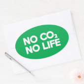 GEEN CO2 GEEN LEVEN OVALE STICKER (Envelop)
