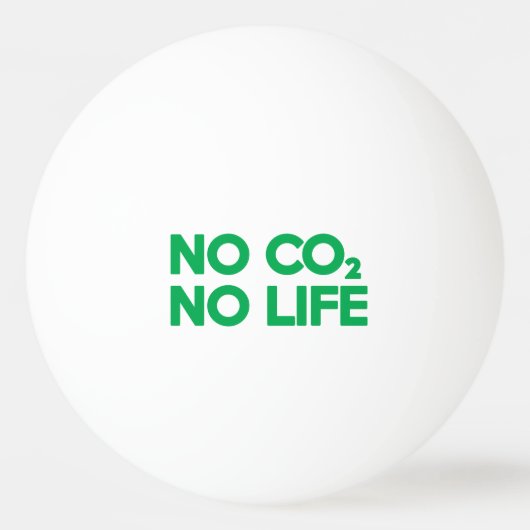 GEEN CO2 GEEN LEVEN PINGPONGBAL (Voorkant)