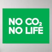 GEEN CO2 GEEN LEVEN POSTER (Voorkant)