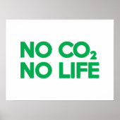 GEEN CO2 GEEN LEVEN POSTER (Voorkant)