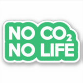 GEEN CO2 GEEN LEVEN STICKER (Voorkant)