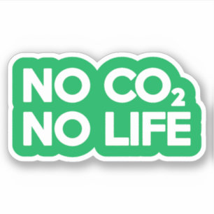 GEEN CO2 GEEN LEVEN STICKER
