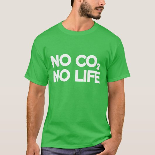 GEEN CO2 GEEN LEVEN T-SHIRT (Voorkant)