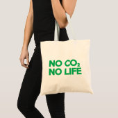 GEEN CO2 GEEN LEVEN TOTE BAG (Voorkant (product))