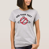 Geen Coat Hanger + aangepaste tekst T-Shirt (Voorkant)