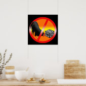 Geen Cockblocking Toegestaan Poster (Keuken)